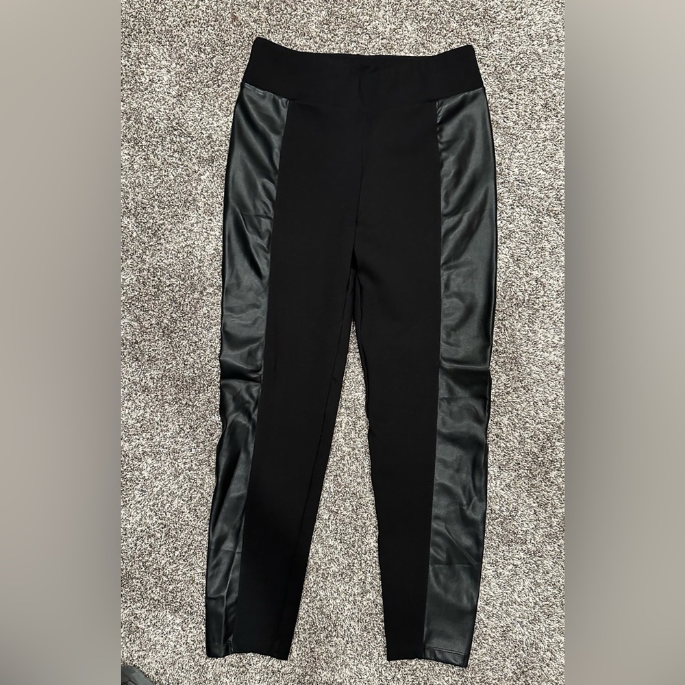 BCBG MaxAzria Faux Leather Leggings M